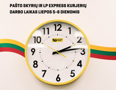 Per Mindaugines keisis Lietuvos pašto darbo laikas