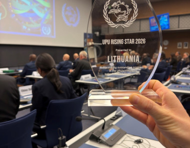 Lietuvos pašto transformaciją įvertino pasaulinė pašto bendruomenė: skirtas UPU „Rising Star“ apdovanojimas